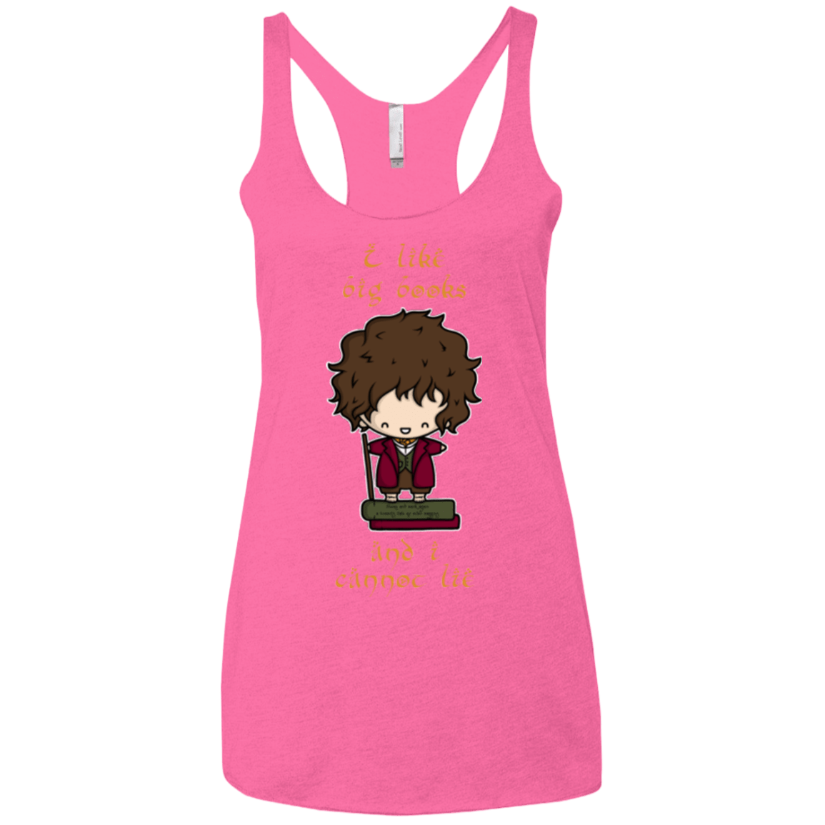 I Like Big Books Women's Triblend Racerback Tank