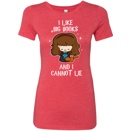 T-Shirts Vintage Red / Small I Like Big Books Women's Triblend T-Shirt