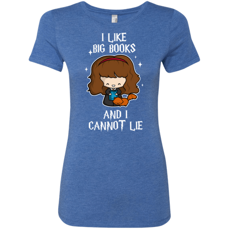 T-Shirts Vintage Royal / Small I Like Big Books Women's Triblend T-Shirt
