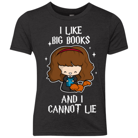 T-Shirts Vintage Black / YXS I Like Big Books Youth Triblend T-Shirt
