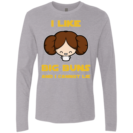 T-Shirts Heather Grey / Small I Like Big Buns Men's Premium Long Sleeve