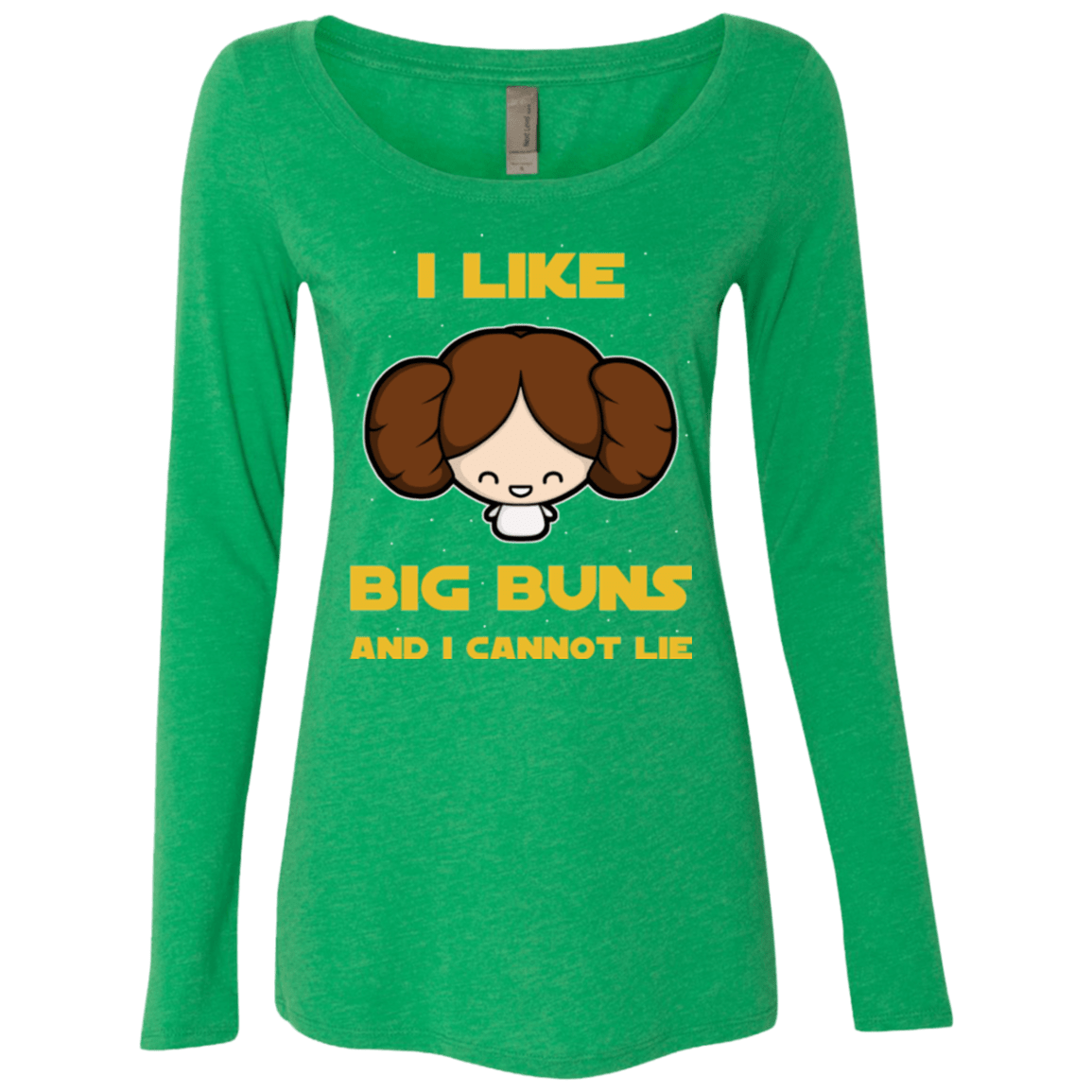 T-Shirts Envy / Small I Like Big Buns Women's Triblend Long Sleeve Shirt