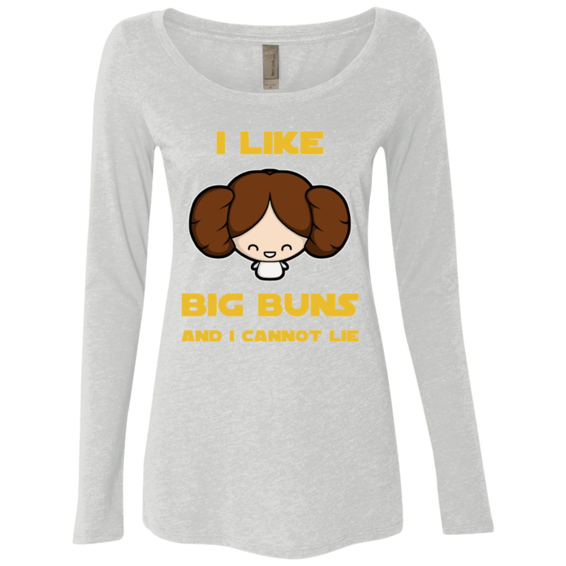 T-Shirts Heather White / Small I Like Big Buns Women's Triblend Long Sleeve Shirt