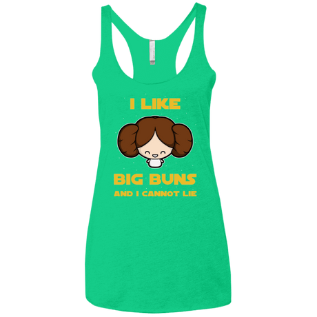 T-Shirts Envy / X-Small I Like Big Buns Women's Triblend Racerback Tank