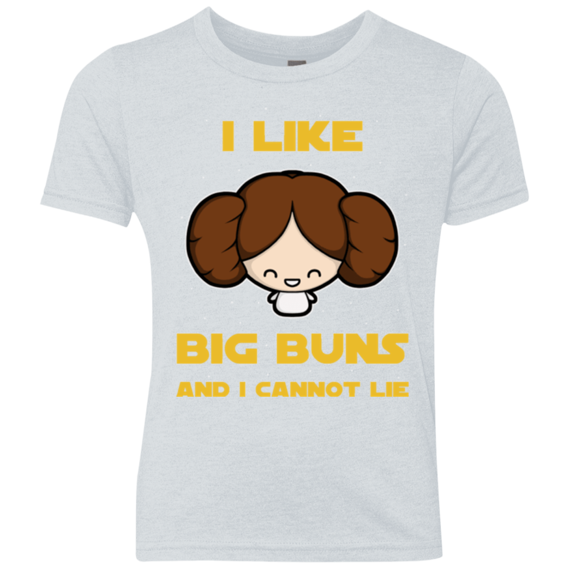 T-Shirts Heather White / YXS I Like Big Buns Youth Triblend T-Shirt