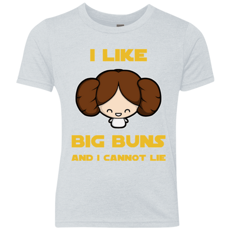 T-Shirts Heather White / YXS I Like Big Buns Youth Triblend T-Shirt