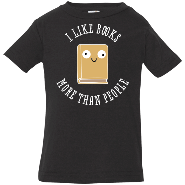 T-Shirts Black / 6 Months I Like Books Infant Premium T-Shirt