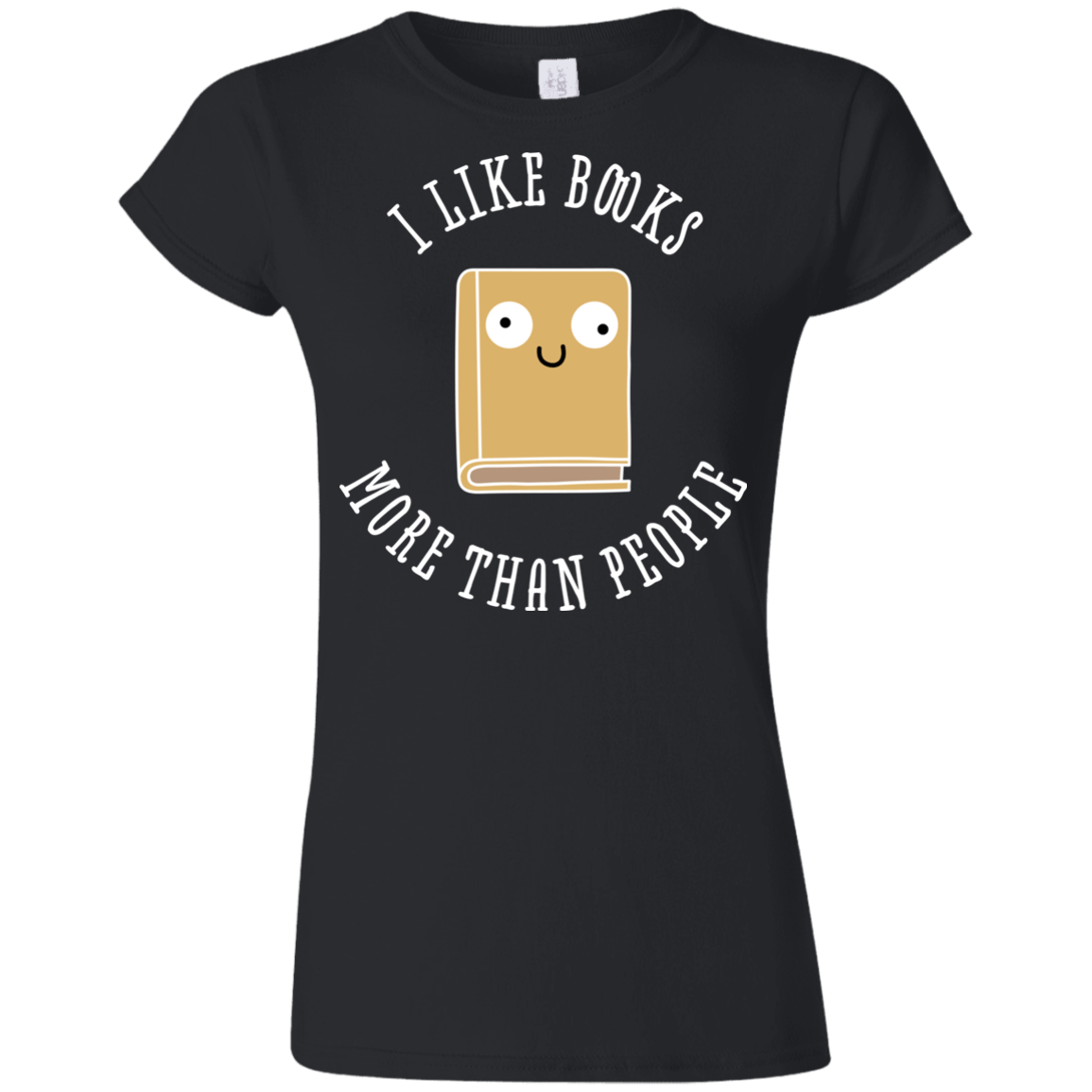 T-Shirts Black / S I Like Books Junior Slimmer-Fit T-Shirt