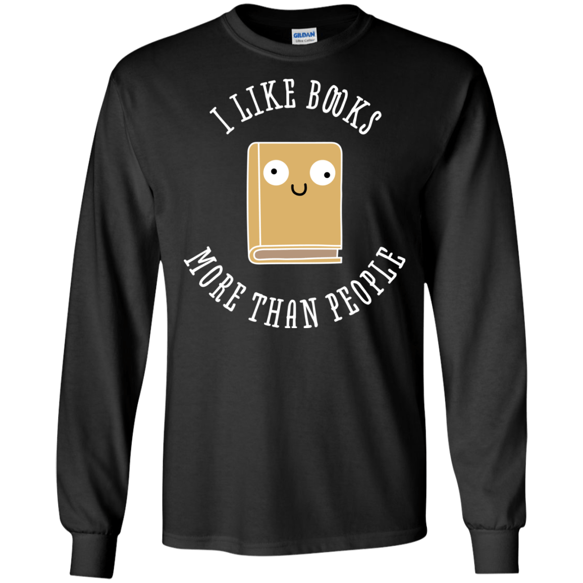 T-Shirts Black / S I Like Books Men's Long Sleeve T-Shirt