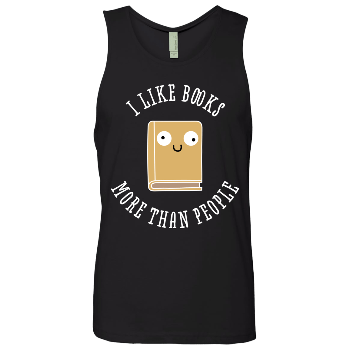 T-Shirts Black / S I Like Books Men's Premium Tank Top