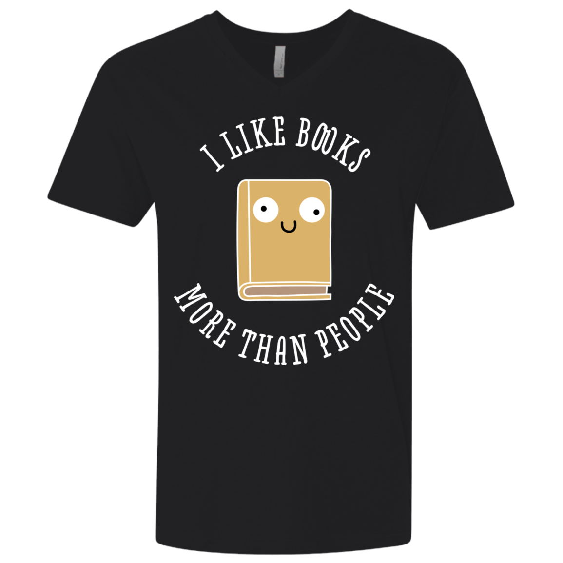 T-Shirts Black / X-Small I Like Books Men's Premium V-Neck