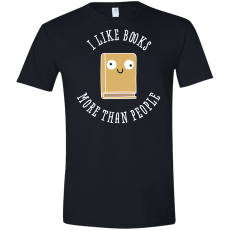 T-Shirts Black / X-Small I Like Books Men's Semi-Fitted Softstyle
