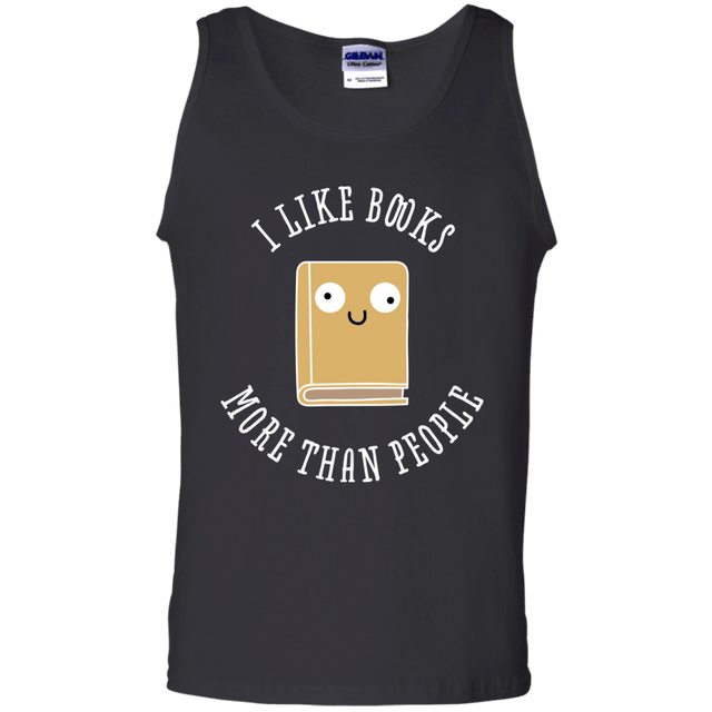 T-Shirts Black / S I Like Books Men's Tank Top