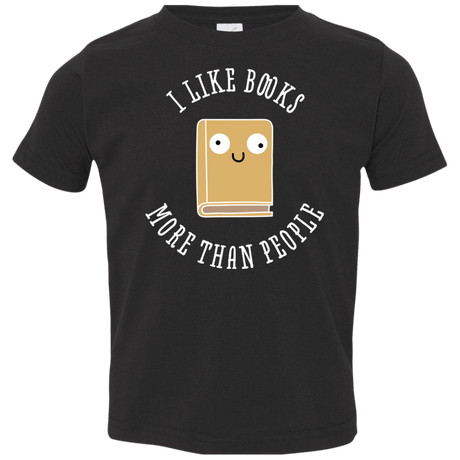 T-Shirts Black / 2T I Like Books Toddler Premium T-Shirt