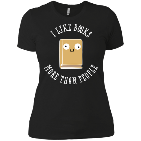 T-Shirts Black / X-Small I Like Books Women's Premium T-Shirt