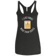 T-Shirts Vintage Black / X-Small I Like Books Women's Triblend Racerback Tank