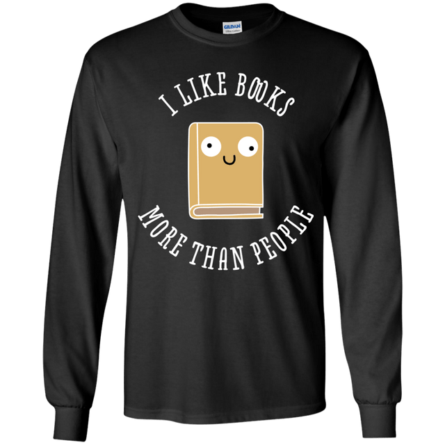 T-Shirts Black / YS I Like Books Youth Long Sleeve T-Shirt