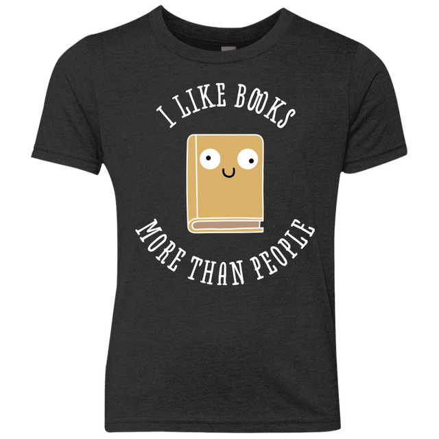 T-Shirts Vintage Black / YXS I Like Books Youth Triblend T-Shirt