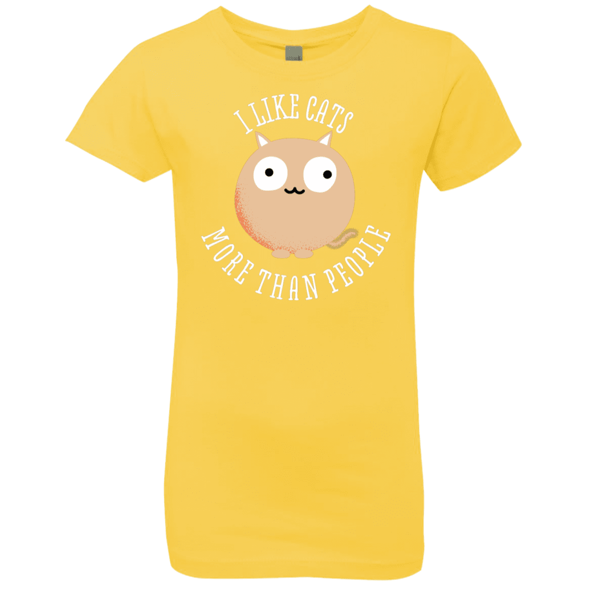 T-Shirts Vibrant Yellow / YXS I Like Cats Girls Premium T-Shirt