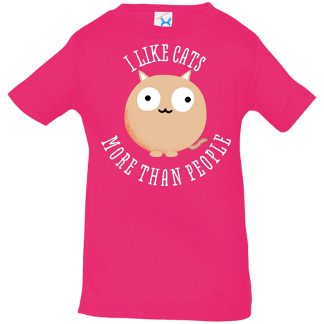 T-Shirts Hot Pink / 6 Months I Like Cats Infant Premium T-Shirt