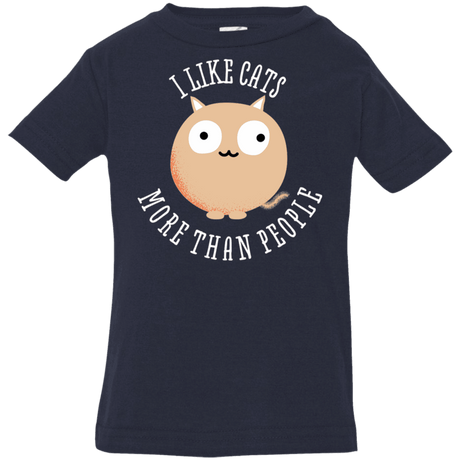 T-Shirts Navy / 6 Months I Like Cats Infant Premium T-Shirt