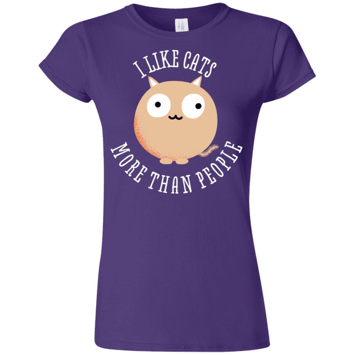 T-Shirts Purple / S I Like Cats Junior Slimmer-Fit T-Shirt