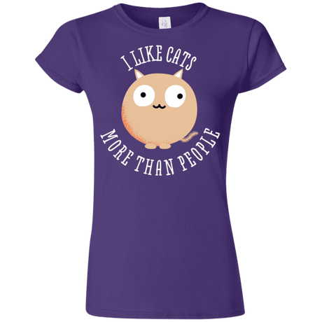 T-Shirts Purple / S I Like Cats Junior Slimmer-Fit T-Shirt