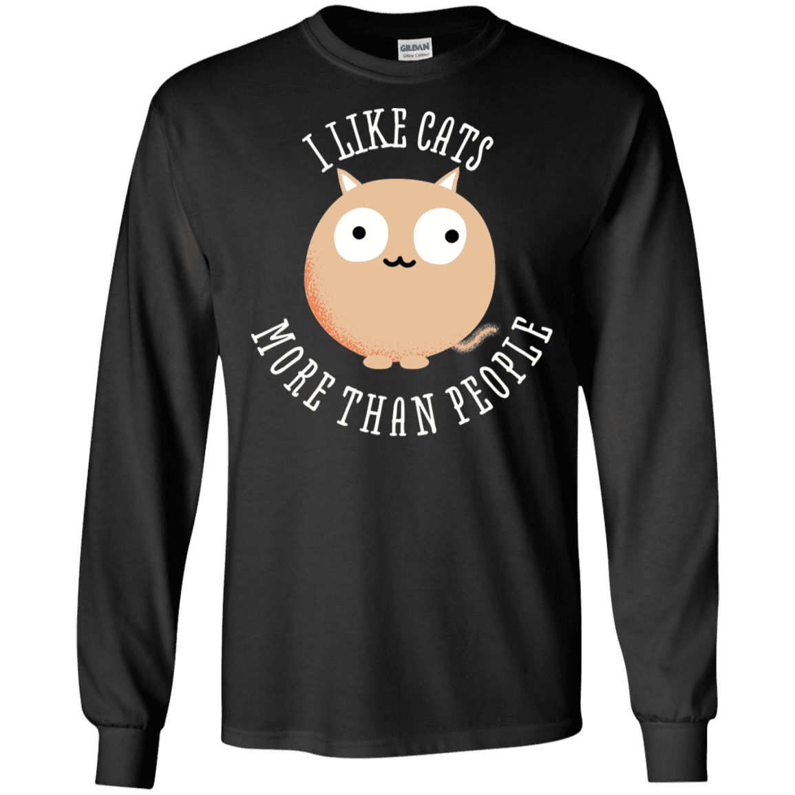 T-Shirts Black / S I Like Cats Men's Long Sleeve T-Shirt