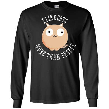 T-Shirts Black / S I Like Cats Men's Long Sleeve T-Shirt