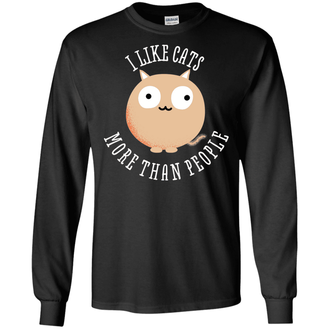 T-Shirts Black / S I Like Cats Men's Long Sleeve T-Shirt