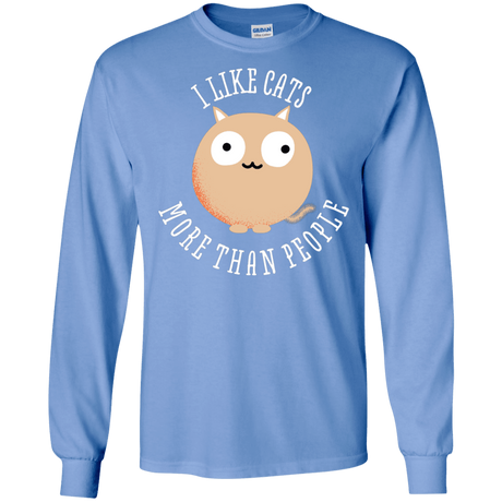 T-Shirts Carolina Blue / S I Like Cats Men's Long Sleeve T-Shirt