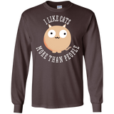 T-Shirts Dark Chocolate / S I Like Cats Men's Long Sleeve T-Shirt