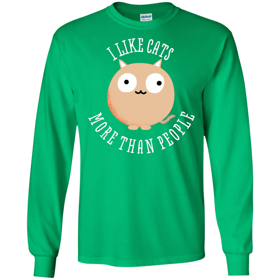 T-Shirts Irish Green / S I Like Cats Men's Long Sleeve T-Shirt