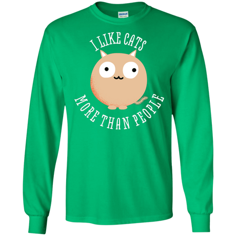 T-Shirts Irish Green / S I Like Cats Men's Long Sleeve T-Shirt