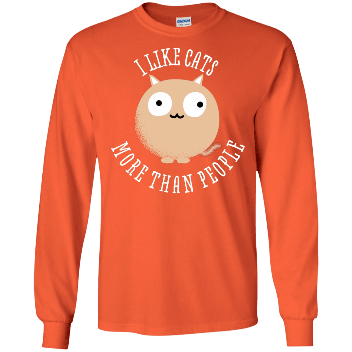 T-Shirts Orange / S I Like Cats Men's Long Sleeve T-Shirt