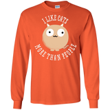 T-Shirts Orange / S I Like Cats Men's Long Sleeve T-Shirt