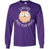 T-Shirts Purple / S I Like Cats Men's Long Sleeve T-Shirt