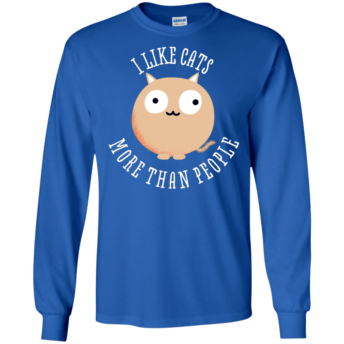 T-Shirts Royal / S I Like Cats Men's Long Sleeve T-Shirt