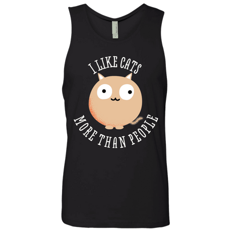 T-Shirts Black / S I Like Cats Men's Premium Tank Top