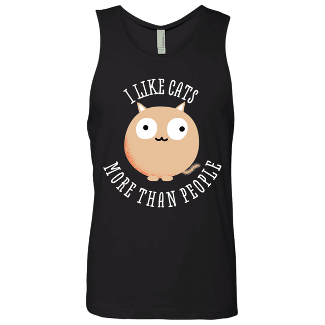 T-Shirts Black / S I Like Cats Men's Premium Tank Top