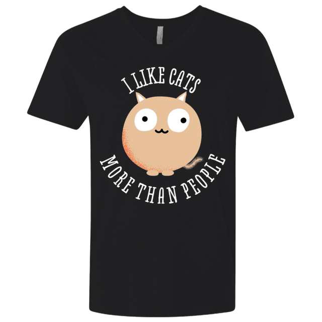 T-Shirts Black / X-Small I Like Cats Men's Premium V-Neck