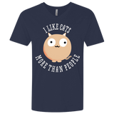 T-Shirts Midnight Navy / X-Small I Like Cats Men's Premium V-Neck