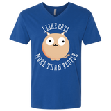 T-Shirts Royal / X-Small I Like Cats Men's Premium V-Neck