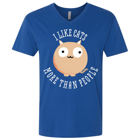 T-Shirts Royal / X-Small I Like Cats Men's Premium V-Neck