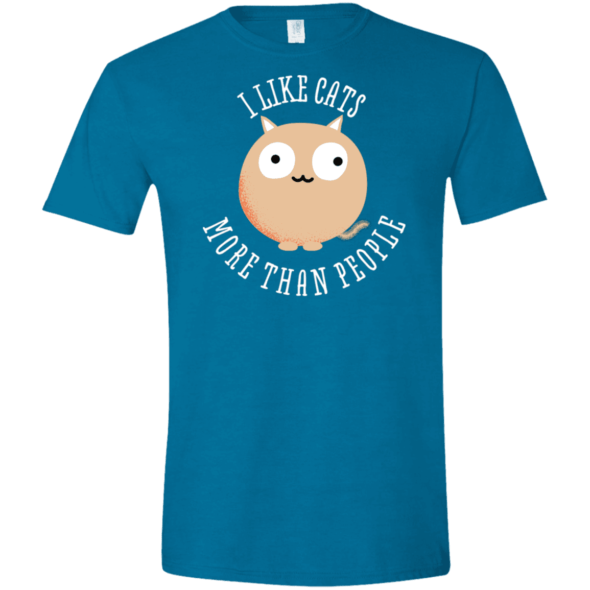 T-Shirts Antique Sapphire / S I Like Cats Men's Semi-Fitted Softstyle