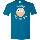 T-Shirts Antique Sapphire / S I Like Cats Men's Semi-Fitted Softstyle