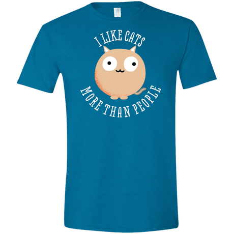 T-Shirts Antique Sapphire / S I Like Cats Men's Semi-Fitted Softstyle