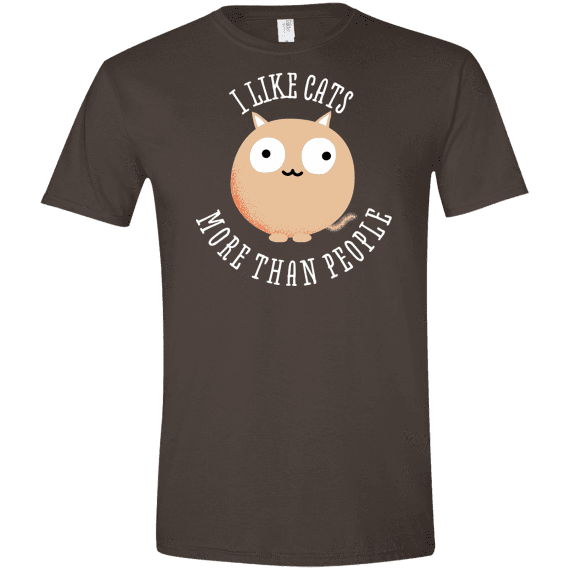 T-Shirts Dark Chocolate / S I Like Cats Men's Semi-Fitted Softstyle