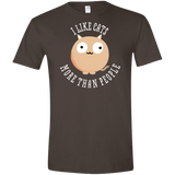 T-Shirts Dark Chocolate / S I Like Cats Men's Semi-Fitted Softstyle