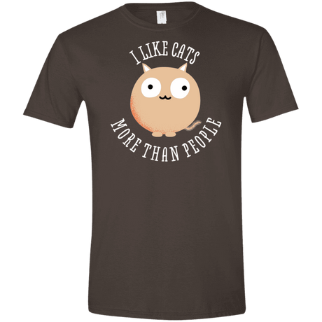 T-Shirts Dark Chocolate / S I Like Cats Men's Semi-Fitted Softstyle